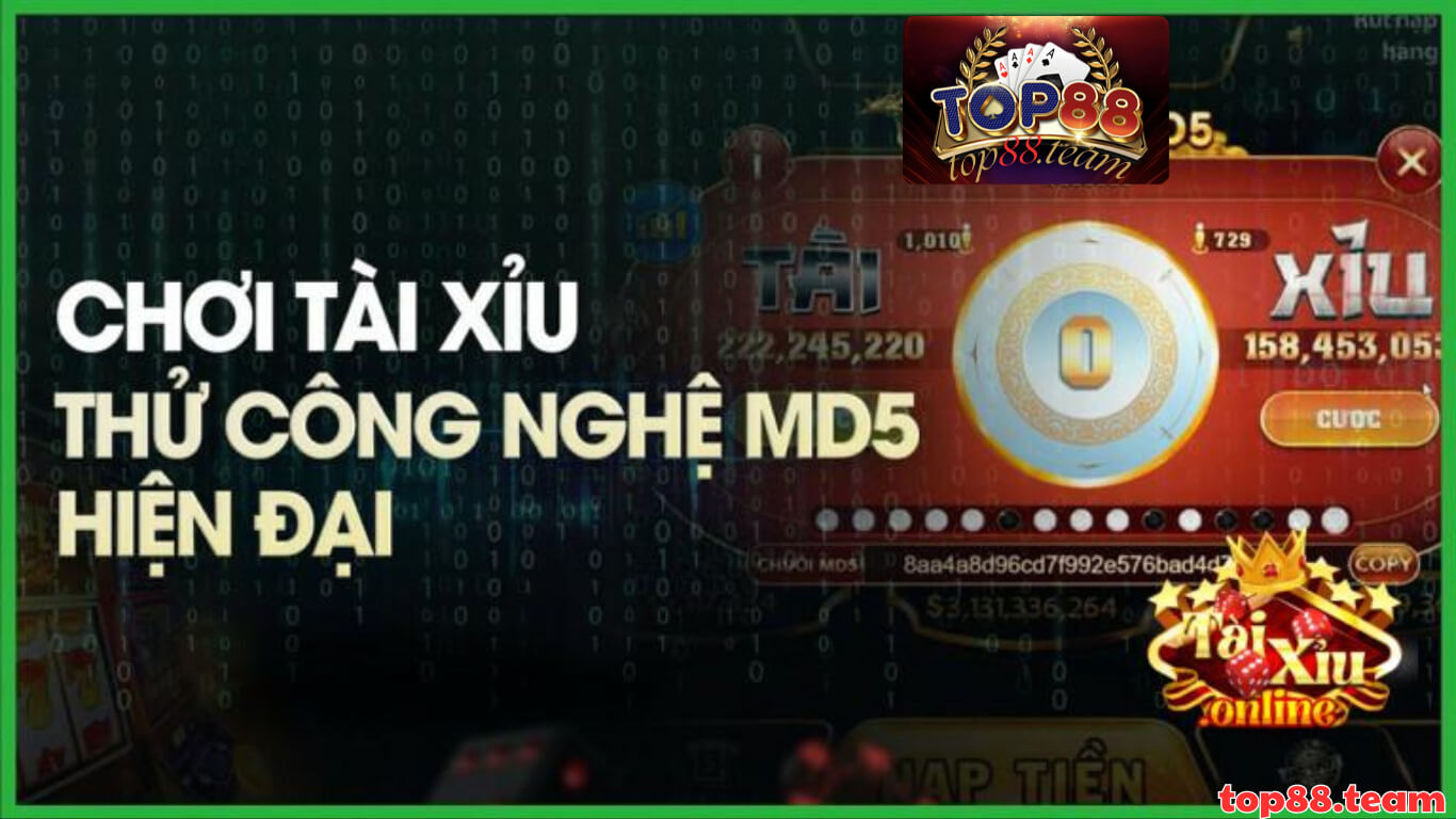 Cách chơi game tài xỉu MD5 Top88 Cách chơi game tài xỉu MD5 Top88